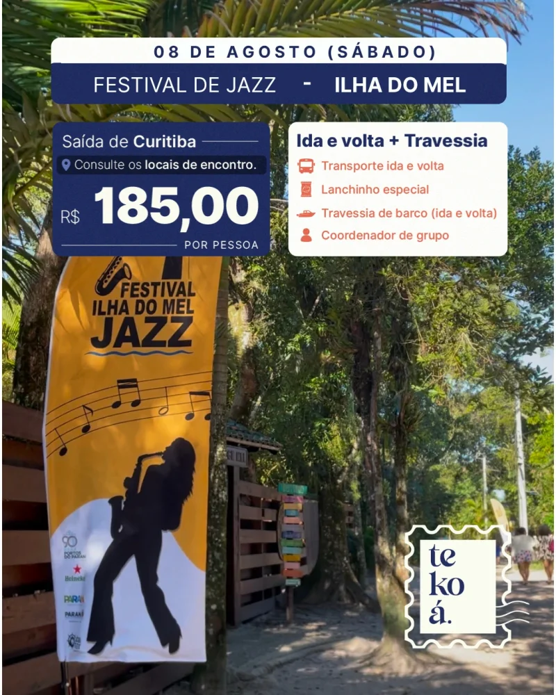 Festival de Jazz na Ilha do Mel - 08/08/2026
